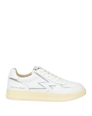 MOACONCEPT Sneakers White Leather, Textile fibres
