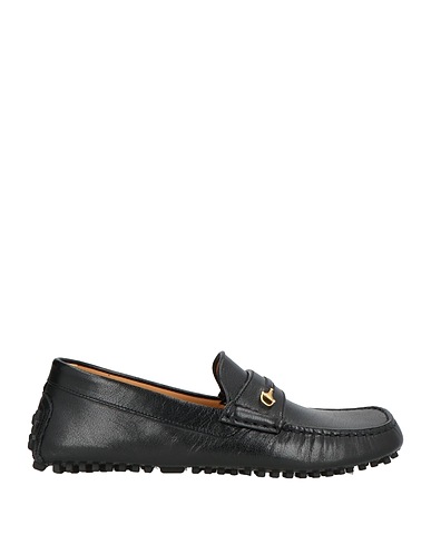 GUCCI Loafers Black Leather