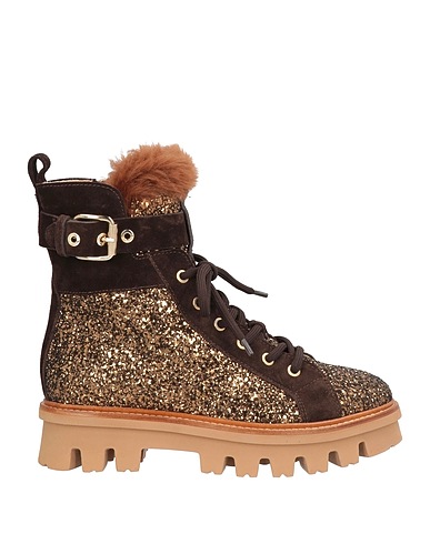 AGL Ankle boot Bronze Leather, Shearling