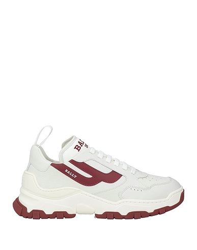 BALLY Sneakers White Cow leather, Textile fibres