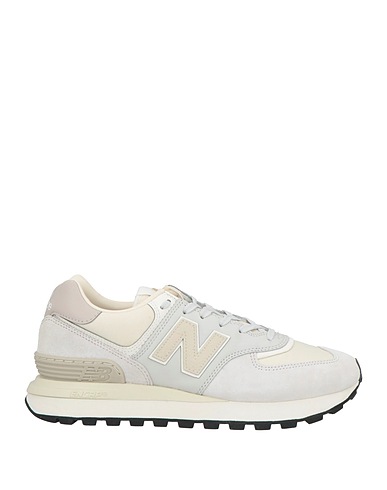 NEW BALANCE Sneakers Light grey Leather, Textile fibres