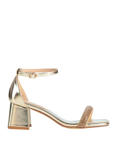 CAFèNOIR Sandals Platinum Textile fibres