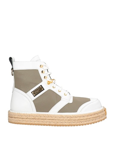 DOLCE&GABBANA Ankle boot Leather, Textile fibers