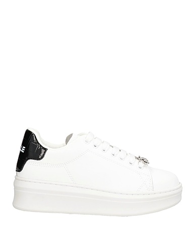 GAëLLE Paris Sneakers White Leather, Textile fibres