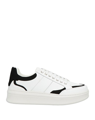 GAëLLE Paris Sneakers White Leather, Textile fibres