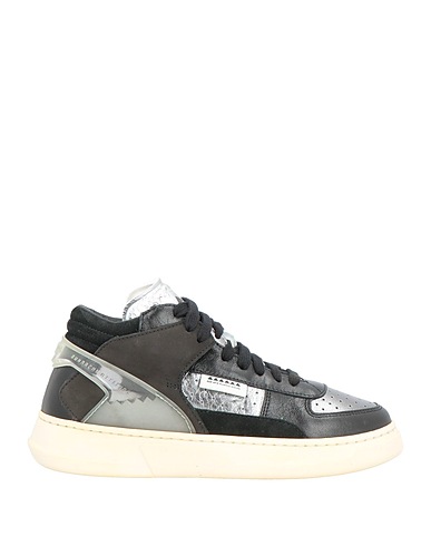 RUN OF Sneakers Nero Pelle, Fibre tessili