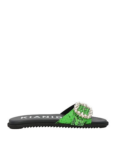 KIANID Sandals Green Textile fibres