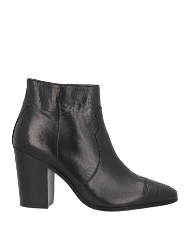 POLLINI Ankle boot Black Leather