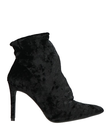 PLUSPARTOUT Ankle boot Black Textile fibres
