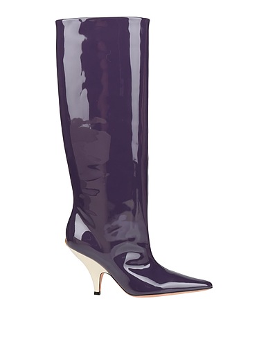 BALLY Boots Purple Leather