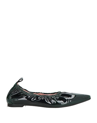 RAS Ballet flats Dark green Textile fibers