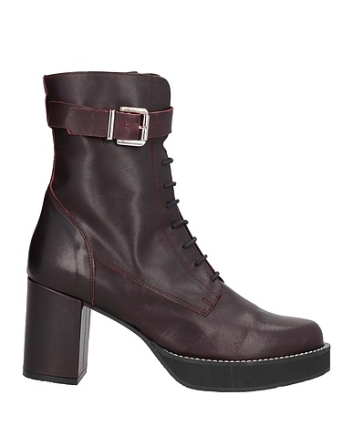 ZINDA Ankle boot Dark brown Leather