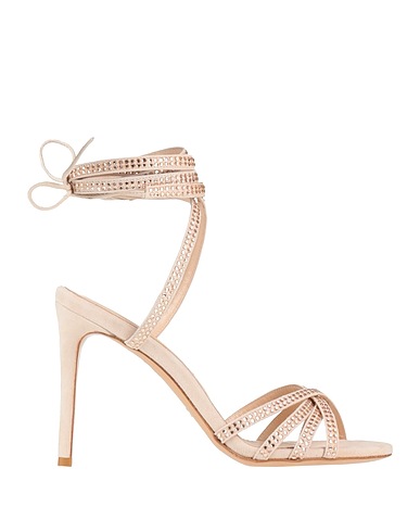 FRANCO COLLI Sandals Cream Leather
