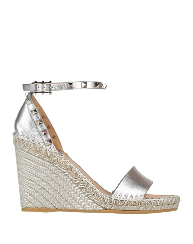 VALENTINO GARAVANI Espadrilles Silver Leather