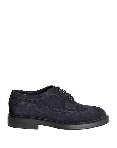 DOUCAL'S Laced shoes Midnight blue Leather