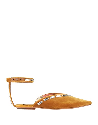 PUCCI Ballet flats Mustard Textile fibers