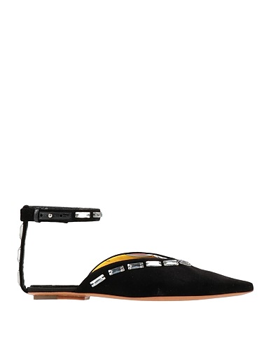 PUCCI Ballet flats NERO Textile fibers