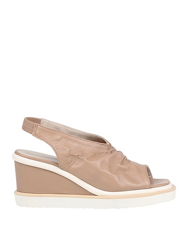 PATRIZIA BONFANTI Sandals Beige Leather