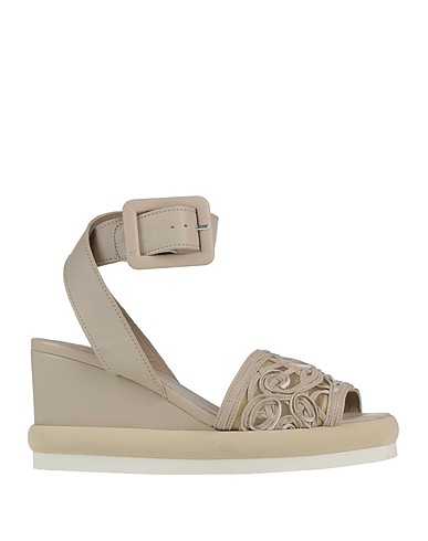 PATRIZIA BONFANTI Sandales Cuir, Fibres textiles