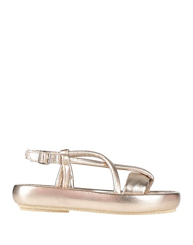 PATRIZIA BONFANTI Flip flops Platinum Leather