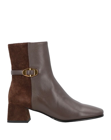 COCCINELLE Ankle boot Chocolate brown Leather