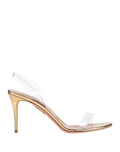 AQUAZZURA Sandals Gold Plexiglas®