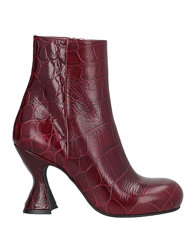 RAS Ankle boot Burgundy Leather