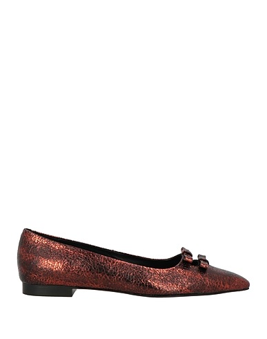 ZINDA Ballet flats Bronze Leather
