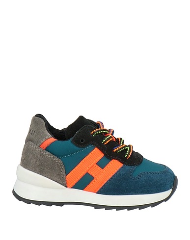 HOGAN Sneakers Deep teal Leather, Textile fibres