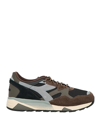 DIADORA Sneakers Verde scuro Pelle, Fibre tessili