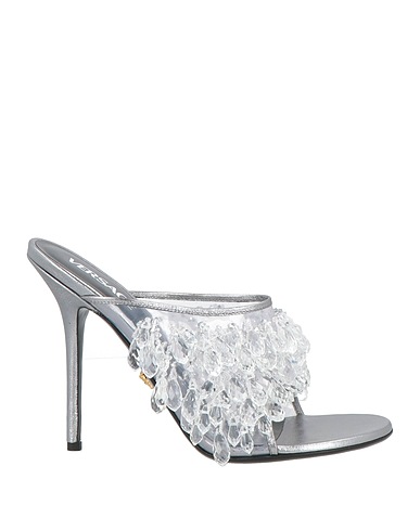 VERSACE Sandals Transparent Calfskin, Vinyl