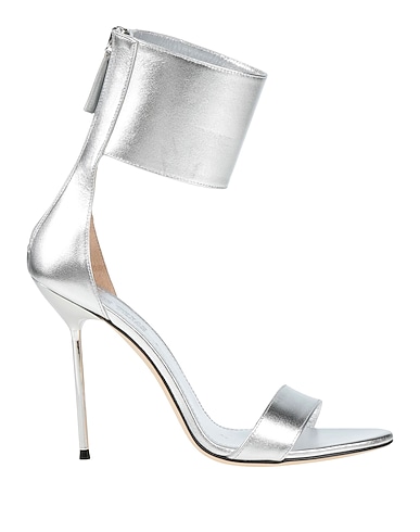 PARIS TEXAS Sandals Silver Leather