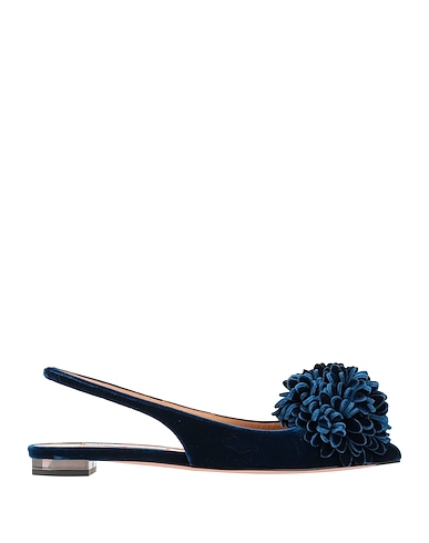 AQUAZZURA Footwear Navy Textile fibers