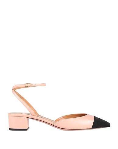 AQUAZZURA Pump Blush Leather, Textile fibers