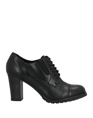 GEOX Zapato de cordones Negro Cuero