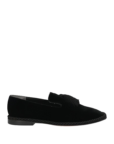 CLERGERIE Loafers Black Textile fibers