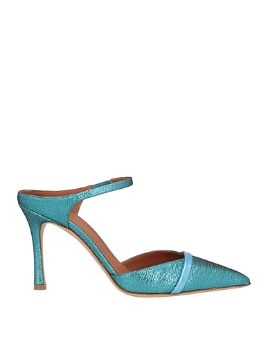 MALONE SOULIERS Mules and clogs Turquoise Textile fibres