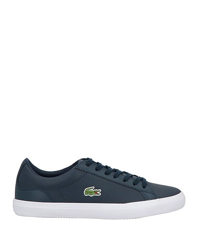 LACOSTE Sneakers Blu navy Pelle, Fibre tessili