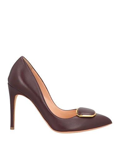 RUPERT SANDERSON Pump Burgundy Leather