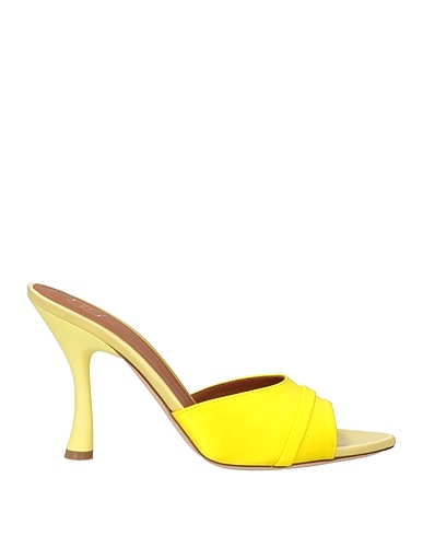 MALONE SOULIERS Sandals Yellow Textile fibres