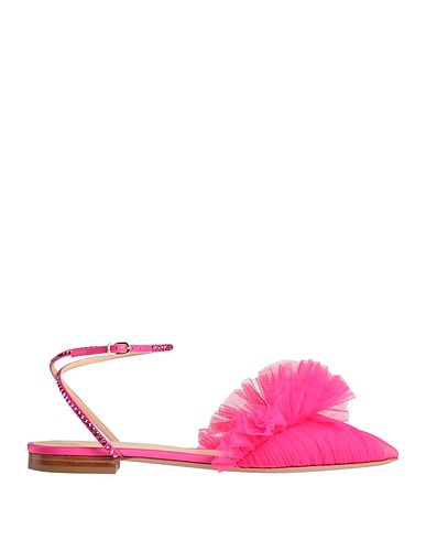 ANDREA WAZEN Ballet flats Fuchsia Textile fibers, Swarovski® Crystal