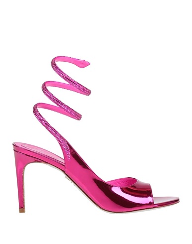 RENE' CAOVILLA Sandals Fuchsia Calfskin