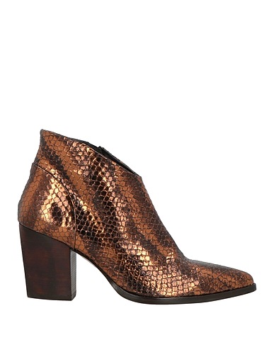ZINDA Ankle boot Bronze Leather