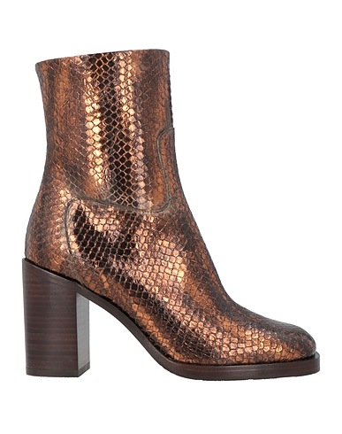 ZINDA Ankle boot Bronze Leather