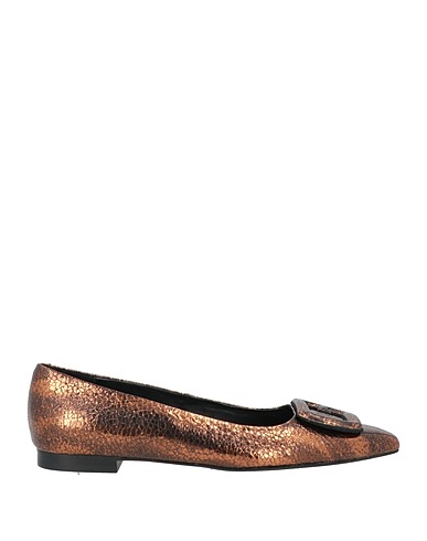 ZINDA Ballerinas Bronze Leder