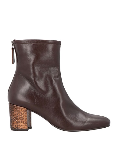 ZINDA Ankle boot Dark brown Leather