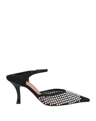 MALONE SOULIERS Mules and clogs Black Textile fibres