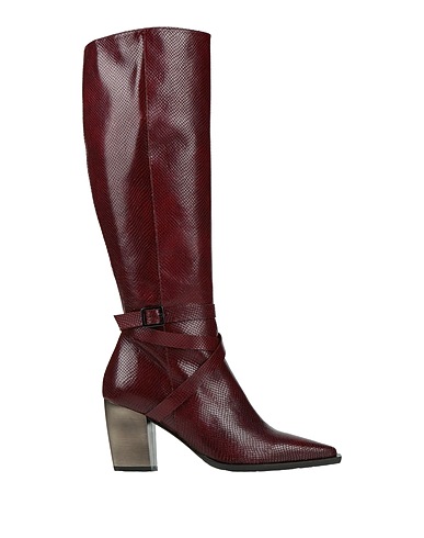 ZINDA Boots Burgundy Leather
