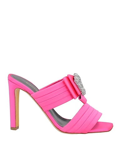 RUPERT SANDERSON Sandals Fuchsia Textile fibres