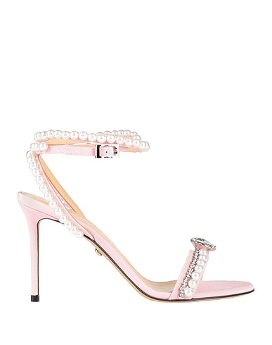 MACH & MACH Sandals Pink Textile fibers